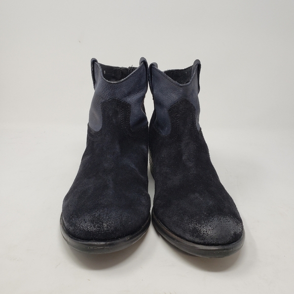 Steve Madden Midnite Ankle Bootie Blue Suede size 9 - Picture 2 of 9